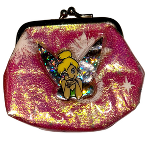 The Disney Store Tinkerbell Pink Coin Purse Mini Girls Clutch